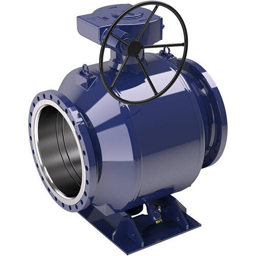 Кран шаровой NAVAL 235582 DN 700 PN 25 стальной полнопроходный фланцевый с редуктором