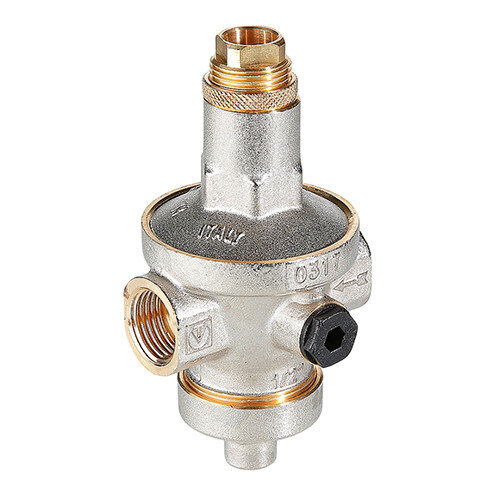 Редуктор давления VALTEC VT.085.N.0807 1 1/2'' DN 40 PN 25 мембранный, прямого действия, с демпферной камерой, латунный с никелевым покрытием