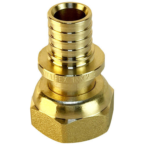 Соединитель надвижной VALFEX VF.422.AF ВР 1" Ду 32 Ру 16 с накидной гайкой, латунный