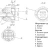Обратный клапан типа захлопка Ду 100 А-397-80.02-01 на дренажном выпуске 2