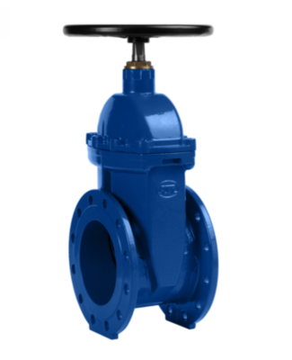 Задвижка ГРАНАР KR11 Ду 350 Ру 16 фланцевая клиновая чугунная под штурвал с обрезиненным клином KR11.02.350.16 Ф/Ф