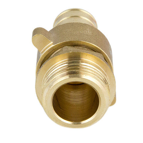 Переходник для шланга латунный Aquasfera 9104 DN 40x40 PN 25 резьба - 1 1/2''x40, разъемный, резьбовой НР-НР, 9104-06