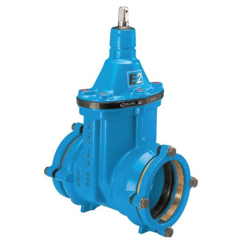 Задвижка HAWLE 4040E2 System 2000 DN 300/315 PN 16 раструбная клиновая чугунная с обрезиненным клином 1