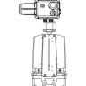 Задвижка GROSS DN 350 PN 4 шиберная с выдвижным штоком c электроприводом ГЗ 2