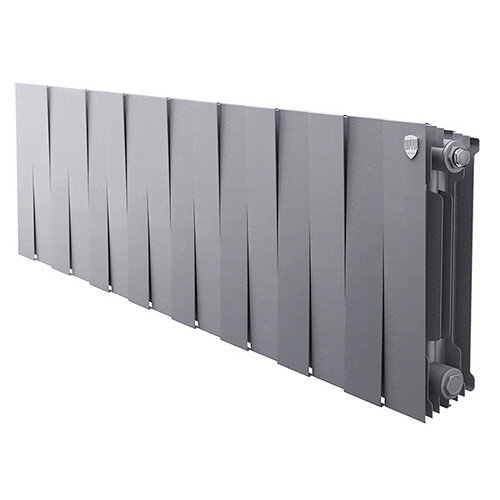 Радиатор биметаллический Royal Thermo PianoForte 300 (16 секций) Silver Satin