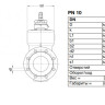 Задвижка VAG BETA 200 DN 250 PN 10 клиновая короткая 2