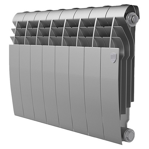Радиатор биметаллический Royal Thermo BiLiner 350 (8 секций) Silver Satin