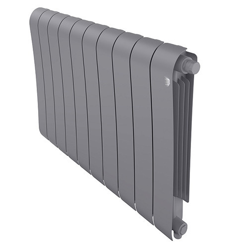 Радиатор биметаллический Royal Thermo Infinity V 500 (10 cекций) Silver Satin 1