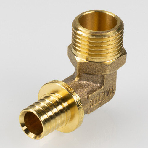 Угольник 90 градусов VALTEC VTm.453.G НР 1/2" DN 16x15 PN 16 латунный