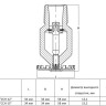 Ороситель спринклерный СВС0-РНд0,47-R1/2/Р68.В3-"ССН-12"- белый (RAL 9016) водяной стеллажный с резьбовым герметиком 2