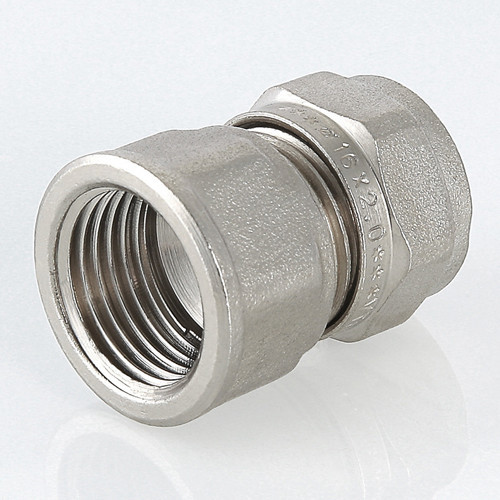 Переходник VALTEC VTm.302 ВР 3/4" DN 20 PN 10 латунный никелированный 4