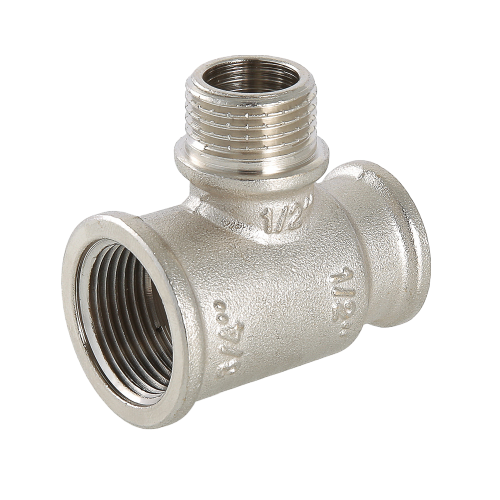 Латунный тройник VALTEC 3/4" х 1/2" х 1/2" переходной на наружную резьбу VTr.132.RN.050404