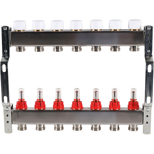 Коллектор ROMMER с расходомерами 7 выходов