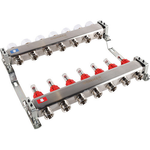 Коллектор ROMMER с расходомерами 7 выходов