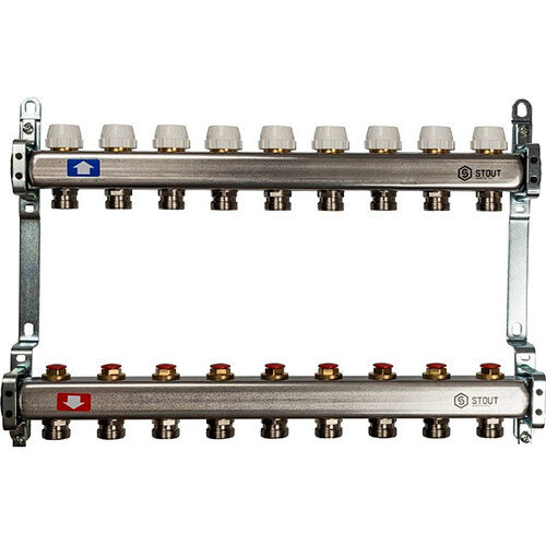 Коллектор STOUT без расходомеров 9 выходов
