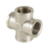 Крестовина VALFEX VF.760 ВР 1/2" Ду 15 Ру 40 никелированная латунная 1
