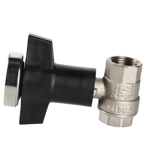 Кран шаровой VALTEC 1/2" Ду15 Ру40 c термометром VT.808.N.04 3
