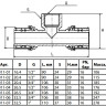 Тройник латунный Aquasfera 8011 DN 15x26.5 PN 16 резьба - 1/2'', покрытие - никель, резьбовой ВР/пресс, 8011-04 4
