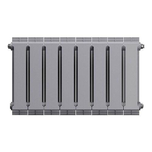 Радиатор биметаллический Royal Thermo PianoForte 300 (8 секций) Silver Satin