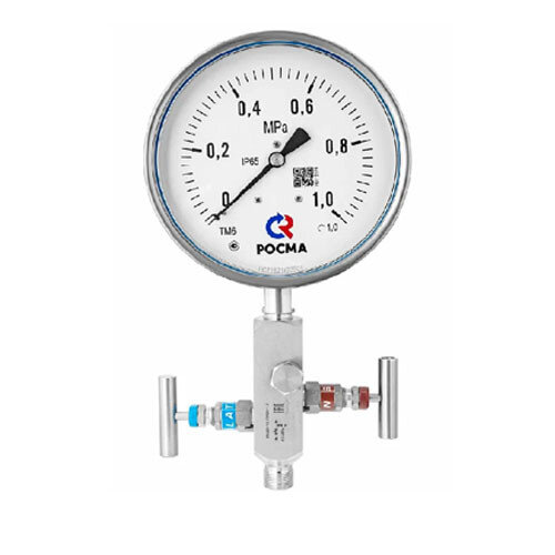 Игольчатый клапан двухвентильный Росма SS-2R 0-40 Мпа NPT1/2" 00000040496