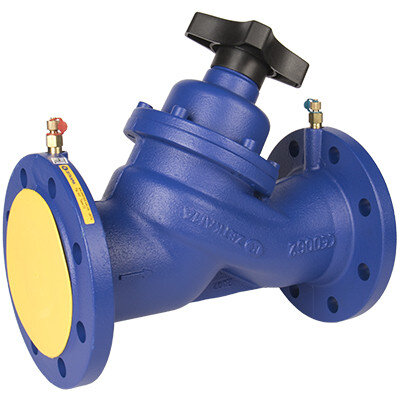 Клапан балансировочный Zetkama 447 Ду125 Ру16 чугунный фланцевый zSTA 447A125C72