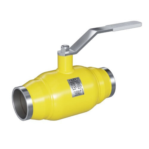 Кран шаровой цельносварной LD КШ.Ц.П.GAS.125.025.П/П.01 Ду 125 Ру 25 нержавеющий полнопроходный под приварку