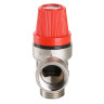 Клапан предохранительный VALTEC VT.0496.N.0430 1/2" DN 15 PN 10 пружинный с фиксированной настройкой 0,3 МПа, латунный с никелевым покрытием 4