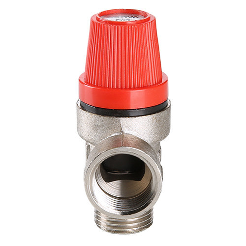 Клапан предохранительный VALTEC VT.0496.N.0430 1/2" DN 15 PN 10 пружинный с фиксированной настройкой 0,3 МПа, латунный с никелевым покрытием 4