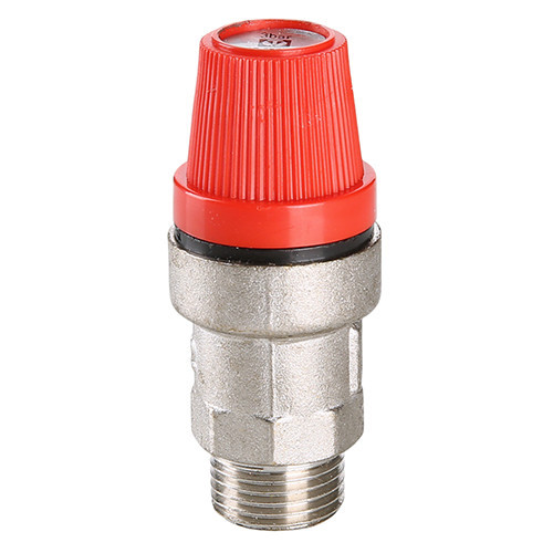 Клапан предохранительный VALTEC VT.0496.N.0430 1/2" DN 15 PN 10 пружинный с фиксированной настройкой 0,3 МПа, латунный с никелевым покрытием 8