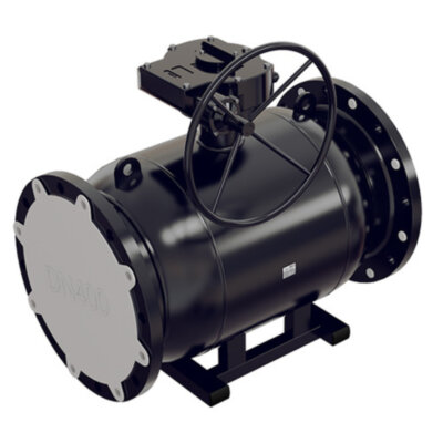 Кран шаровой ALSO КШ.Ф.П.500.16-01 Ду 500 Ру 16 с редуктором полнопроходный фланцевый