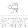Фланец 400-25-11-1-В-Ст. 20-IV ГОСТ 33259-2015 стальной воротниковый приварной встык Ду 400 Ру 25 2