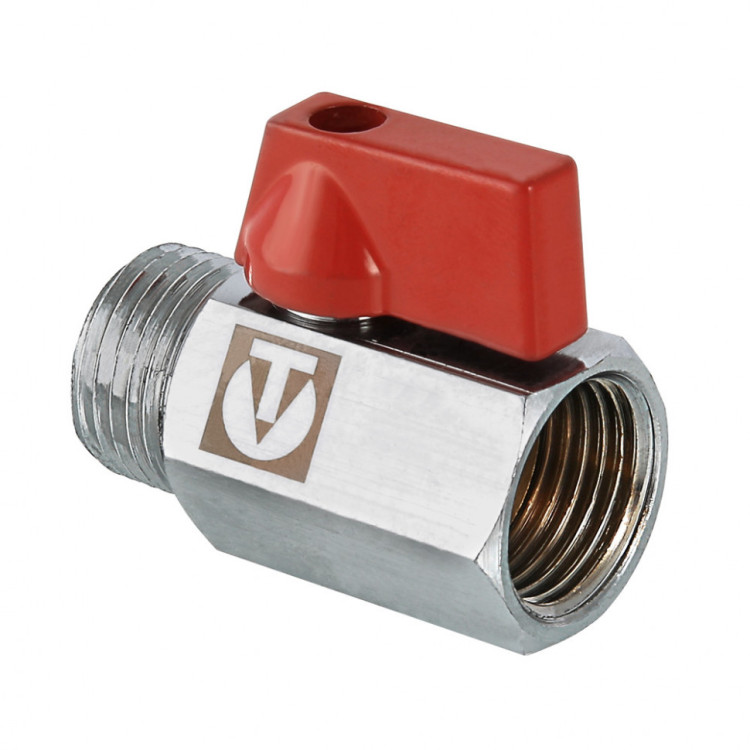 Кран шаровой VALTEC MINI 1/2" Ду15 Ру10 с внутренней–наружной резьбой VT.331.N.04 1