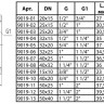 Муфта соединительная переходная латунная Aquasfera 9019 DN 25x50 PN 16 резьба - 1''x2'', покрытие - никель, резьбовая ВР-ВР, 9019-11 5