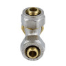Тройник латунный Aquasfera 7011 DN 32 PN 16 покрытие - никель, компрессионный, 7011-04 2