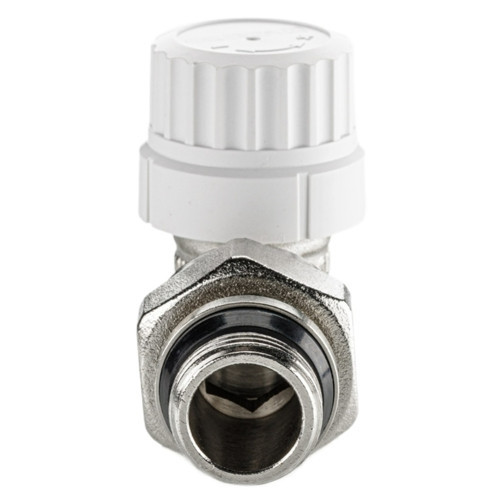 Клапан радиаторный Valtec VT.037 1/2" М30х1,5 DN 15 PN 10 угловой с преднастройкой 3