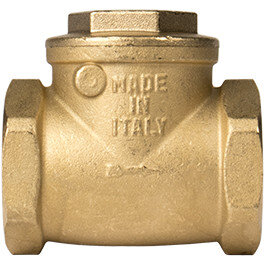 Клапан обратный поворотный Genebre 3180 Ду15 Ру12 латунный резьбовой