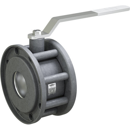 Кран шаровой LD Стриж 100.016.Н/П.03.Zn Ду 100 Ру 16 стальной неполнопроходный межфланцевый