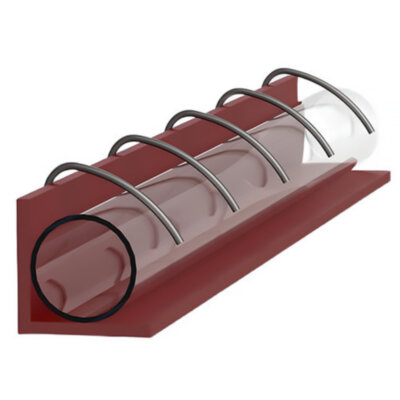 Опора OC-1-75 Ду 75 ОСТ 36-17-85 однорядная со сплошным основанием