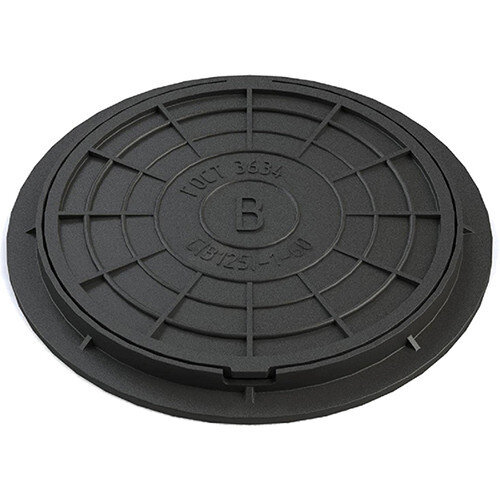 Люк чугунный средний С(В125)-ТС-1-60 для тепловых сетей ГОСТ 3634-2019