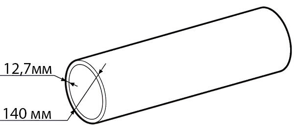 Труба ПНД Мультипайп 1075 140 мм SDR 11 ПЭ100/ПЭ100RC ГОСТ 18599-2001 для воды