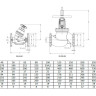 Клапан Cim 3739B Ду 40 Ру 16 балансировочный Cimberio 3
