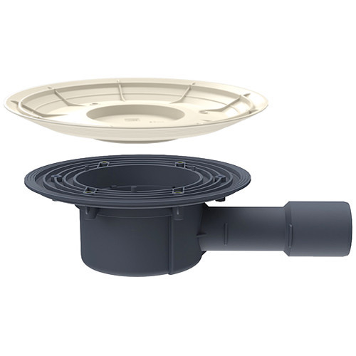 Корпус трапа HL510NK-3020 DN40/50 горизонтальный выпуск, монтажная заглушка