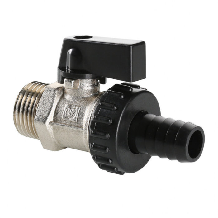 Кран шаровой VALTEC 1/2" Ду15 Ру10 дренажный VT.430.N.04