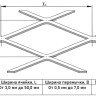 Сетка ЦПВС просечно-вытяжная 7x7x3 оцинкованная СТО 57398459-31-2008 2