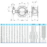 Затвор PAM Saint-Gobain EUROSTOP JPA DN 1000 PN 25 поворотный фланцевый с двойным эксцентриком под электропривод подземный 3