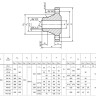Фланец 300-100-11-1-В-Ст. 20-IV ГОСТ 33259-2015 стальной воротниковый приварной встык Ду 300 Ру 100 2
