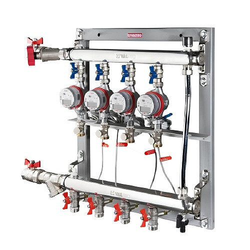 Узел этажный VALTEC VT.GPR.05S04.L2 3/4" DN 20 с балансировочным и перепускным клапаном