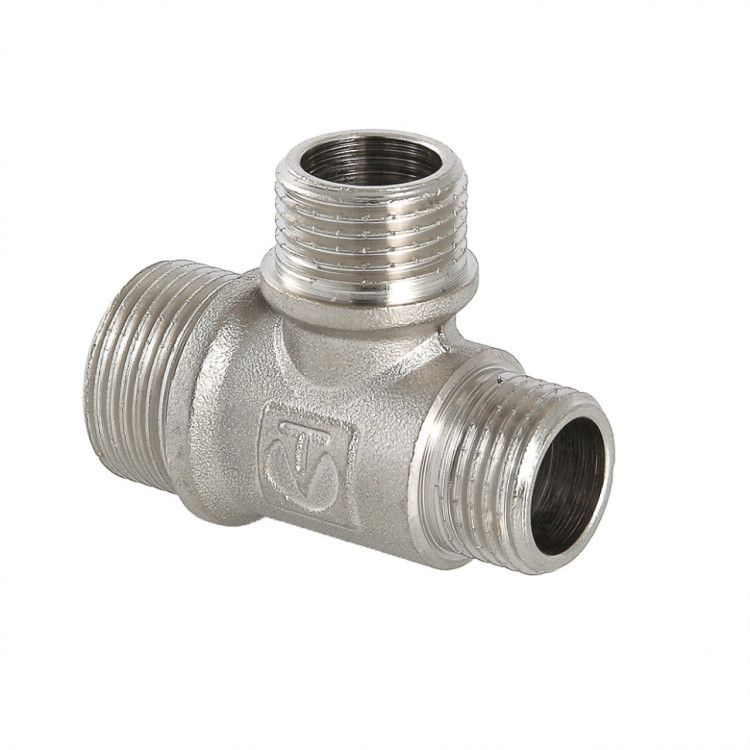 Латунный тройник VALTEC 3/4" х 1/2" х 3/4" переходной с наружной резьбой VTr.131.RN.050405 1