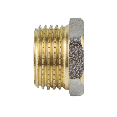 Футорка латунная Aquasfera 9024 DN 32x15 PN 20 резьба - 1 1/4''x1/2'', покрытие - никель, резьбовая ВР-НР, 9024-04 2