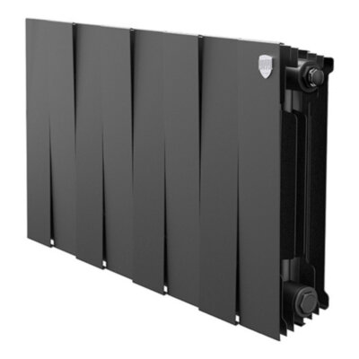 Радиатор биметаллический Royal Thermo PianoForte 300 (8 секций) Noir Sable